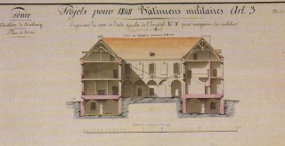 Le plan de l'hôpital en 1847.