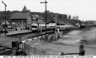 La gare de Bitche en 1967.