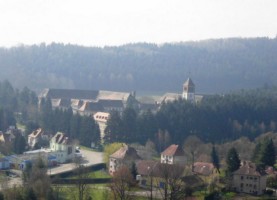Panorama du collège Saint-Augustin de Bitche depuis le plateau de la citadelle.
