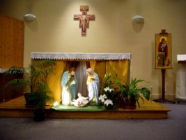L'autel de la chapelle de la maison Saint-Conrad.