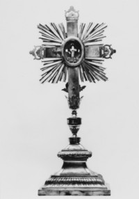 Le revers du reliquaire de la Vraie Croix (photographie du service régional de l'inventaire de Lorraine).