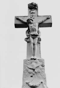 Le Christ en Croix du croisillon présente un perizonium particulièrement intéressant (photographie du service régional de l'inventaire de Lorraine).