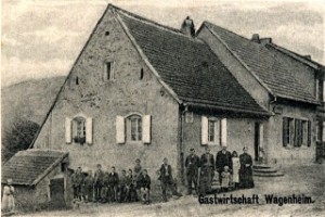 Le restaurant Wagenheim au début du XXe siècle.