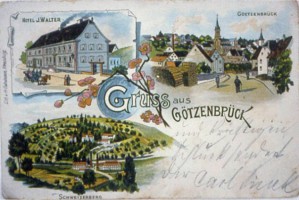 Vues du village de Goetzenbruck en 1936.