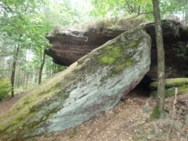 L'impressionnant rocher du Chorfelsen.