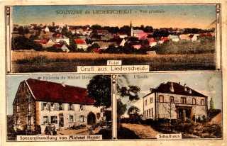 Vues du village et de l'église en 1931.