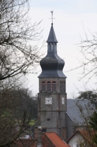 Le clocher de l'église Saint-Wendelin.