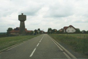 L'entrée du village de Liederschiedt.