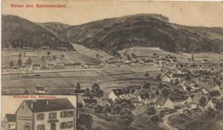 Panorama du village en 1909.