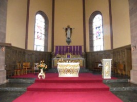 Le chœur de l'église de Schorbach.
