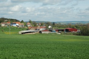 Le hameau de Guising et la ferme Weiss.