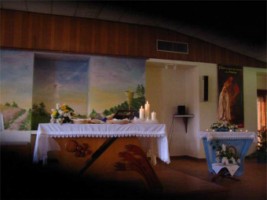 Le chœur de la nouvelle chapelle de pélerinage.