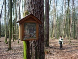 Pour accéder à la Pauluskapelle de Soucht, le pélerin peut emprunter le chemin des Hergötte, des charmants petits oratoires forestiers.