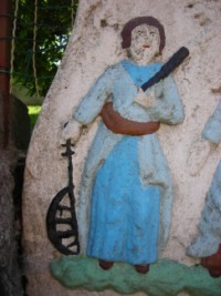 Sainte Catherine est représentée sur la croix de 1822 du hameau d'Urbach, à Epping. Elle est sans doute la sainte patronne de l'épouse du commenditaire de la croix.