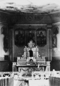 Le maître-autel en 1945.
