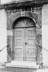 Le portail occidental de l'église (photographie du service régional de l'inventaire de Lorraine).
