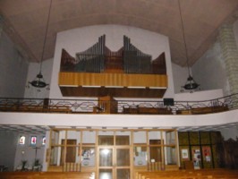 La tribune et l'orgue, installé en 1962 par Willy Meurer.
